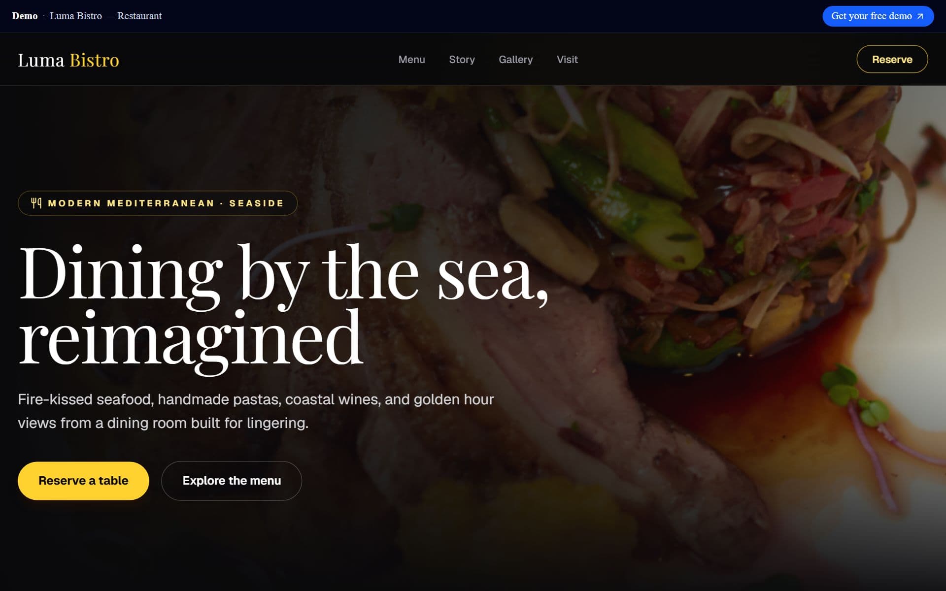 Restaurant example